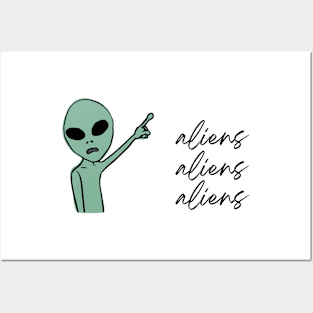 Aliens Aliens Aliens Posters and Art